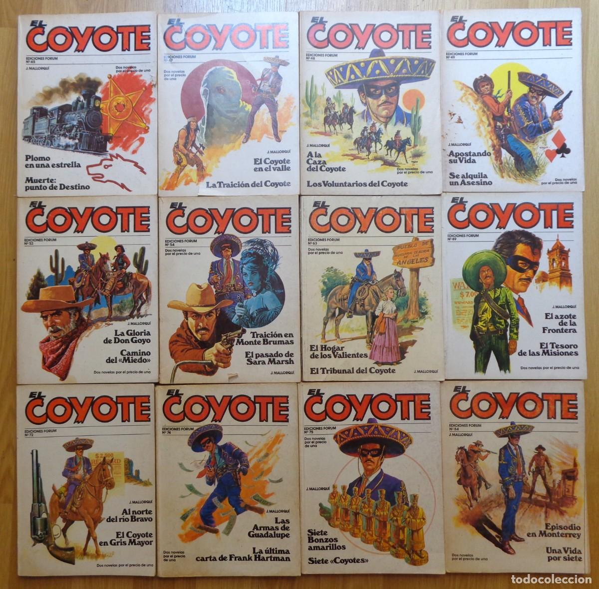 Libros de segunda mano: 27 TOMOS DE LA COLECCION EL COYOTE EDICIONES FORUM - Foto 3
