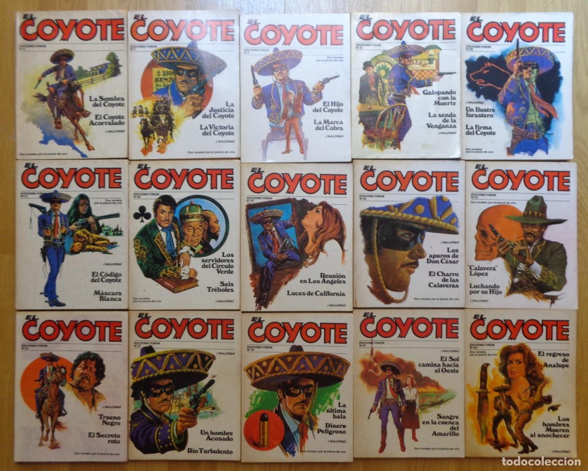 Libros de segunda mano: 27 TOMOS DE LA COLECCION EL COYOTE EDICIONES FORUM - Foto 2