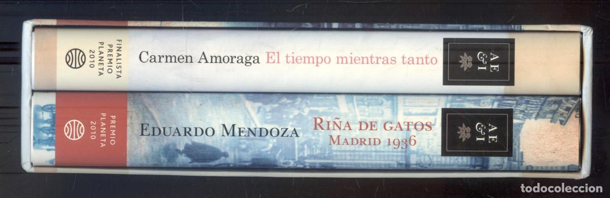 Libros de segunda mano: NUMULITE R1 Eduardo Mendoza Ri&ntilde;a de gatos + Carmen Amoraga El tiempo mientras tanto