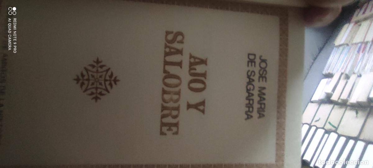 Libros de segunda mano: Sagarra. Ajo y salobre