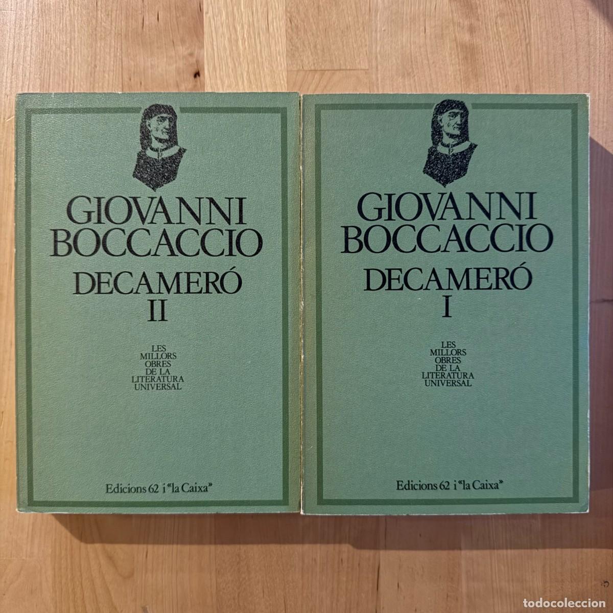 Libros de segunda mano: Giovanni Boccaccio - Decamer&oacute; (2 volums) - MOLU - Edicions 62 i la Caixa