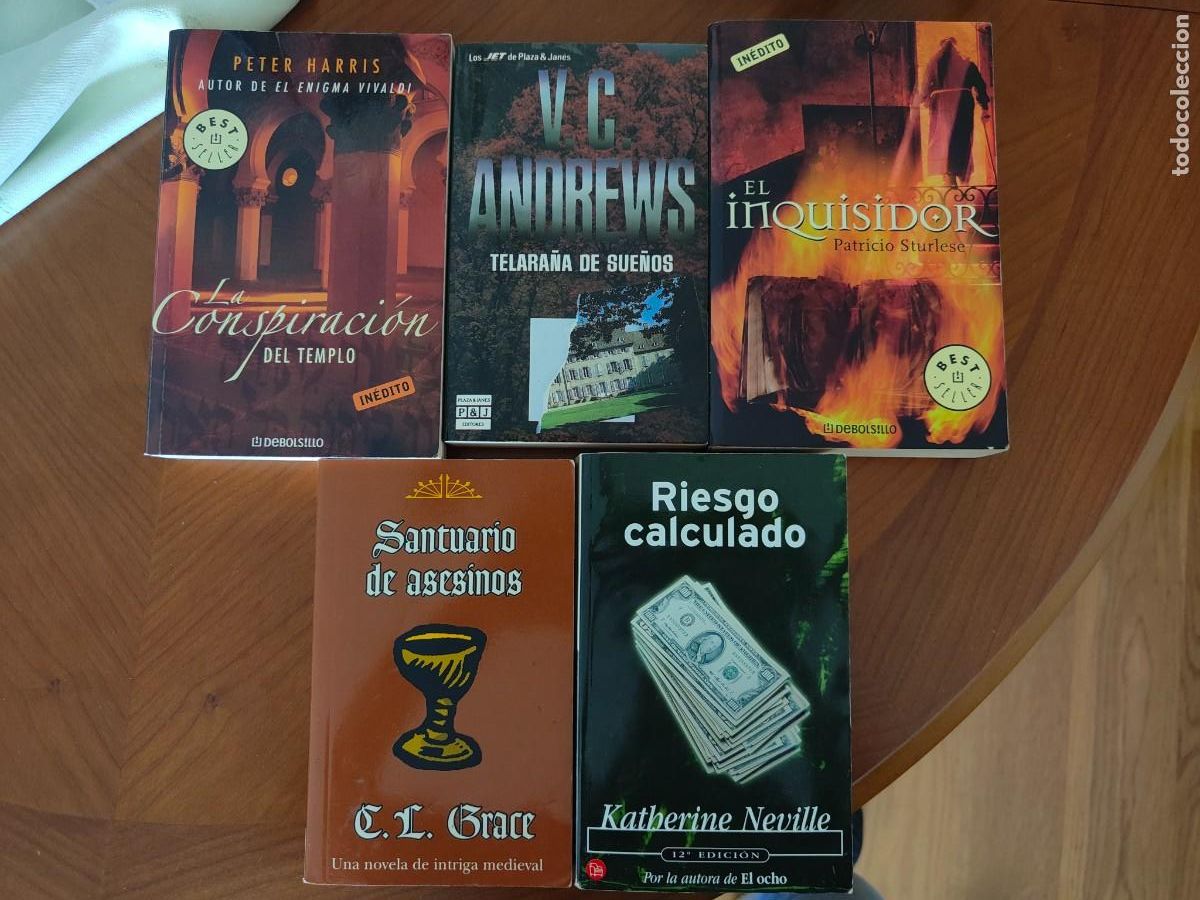 Libros de segunda mano: 5 NOVELAS DE INTRIGA PARA EL VERANO