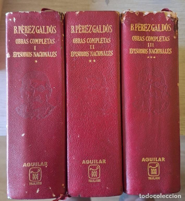 Libros de segunda mano: OBRAS COMPLETAS. EPISODIOS NACIONALES. 3 TOMOS. - PEREZ GALDOS, Benito.