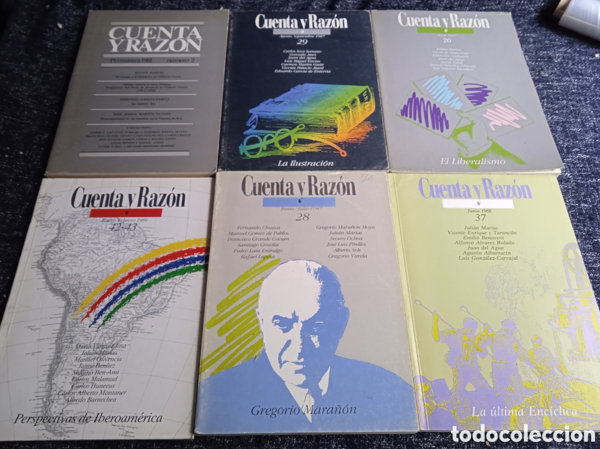 Libros de segunda mano: CUENTA Y RAZ&Oacute;N DEL PENSAMIENTO, CULTURA, POLITICA -LOTE DE 6 LIBROS