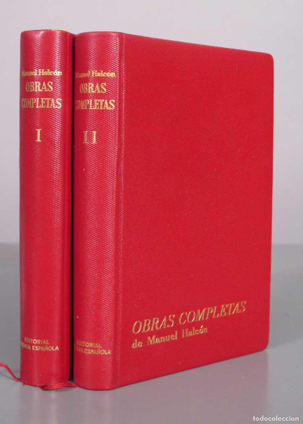 Libri di seconda mano: Obras Completas. Manuel Halc&oacute;n - Editorial Prensa Espa&ntilde;ola 2 TOMOS