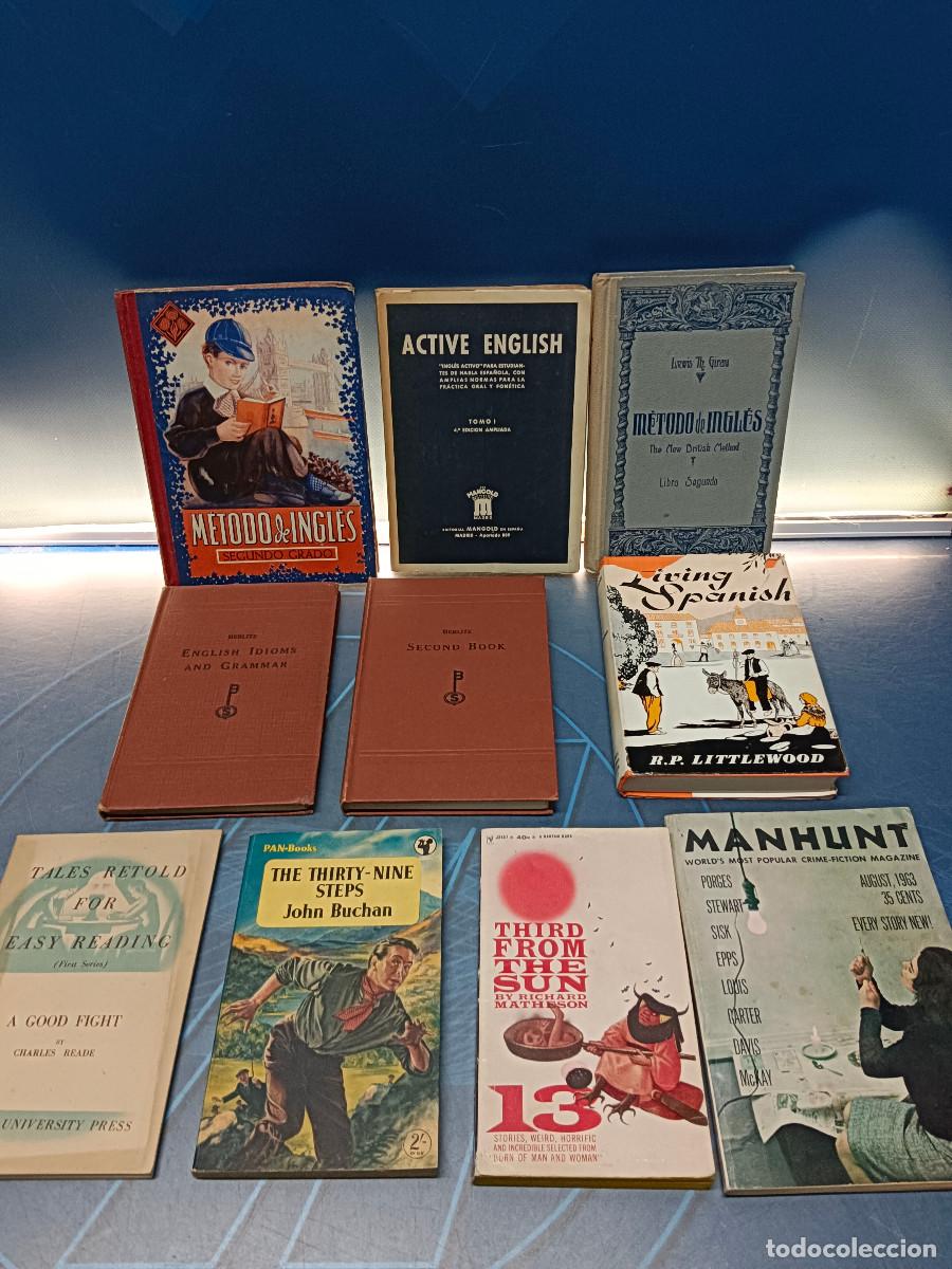 Libros de segunda mano: 10 libros vintage estudios METODO DE INGLES y peque&ntilde;as novelas en ingles para su aprendizaje