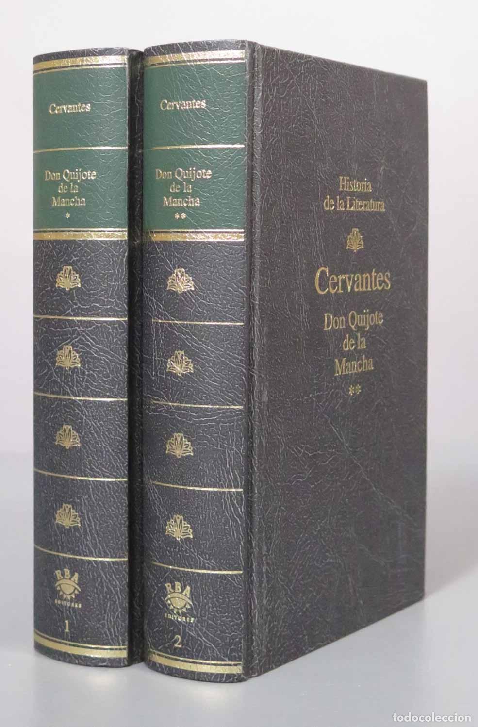 Libros de segunda mano: Don Quijote de la Mancha - Miguel de Cervantes - RBA 2 tomos