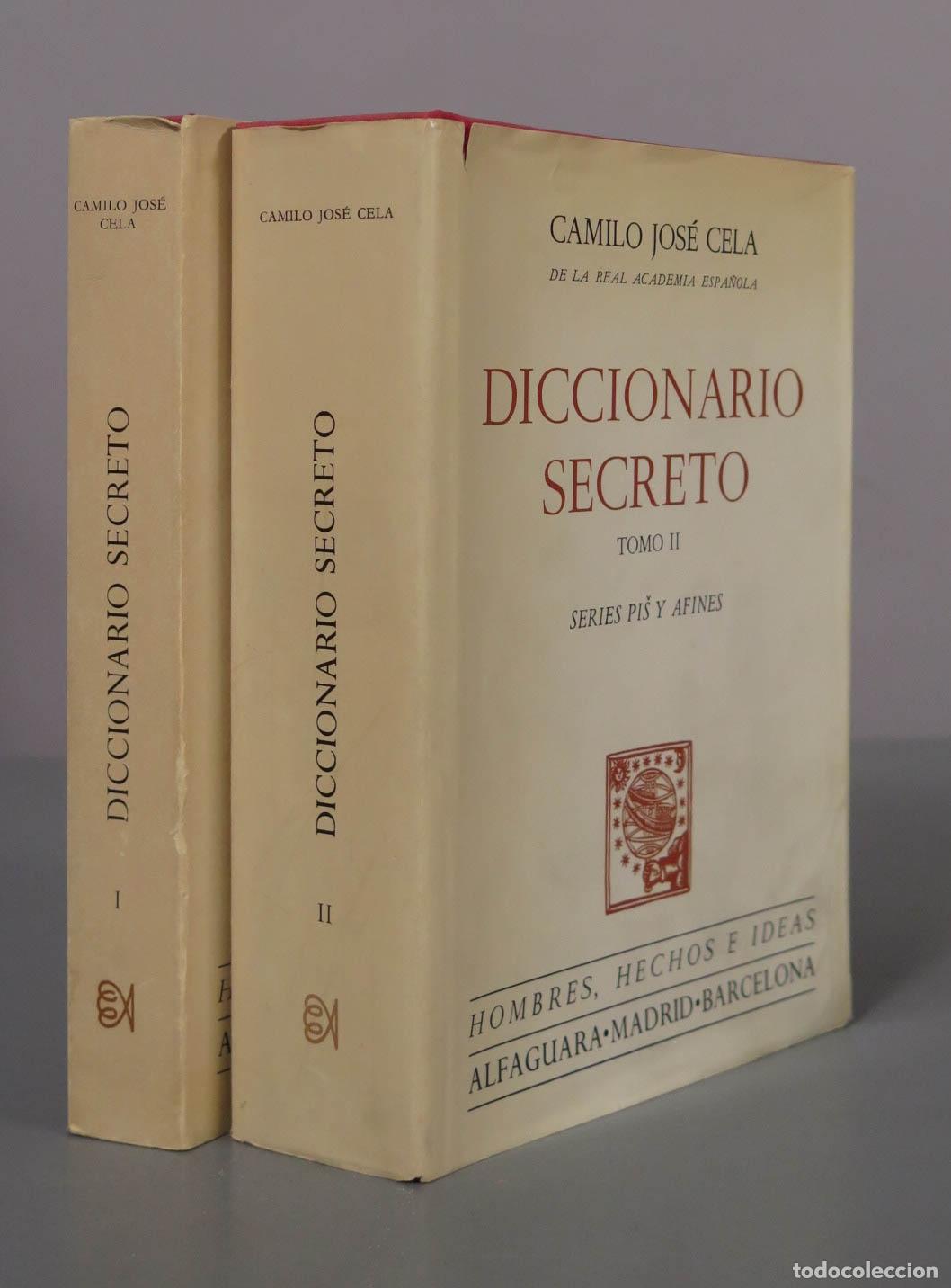 Libros de segunda mano: Diccionario Secreto - Camilo Jos&eacute; Cela - Alfaguara 2 TOMOS