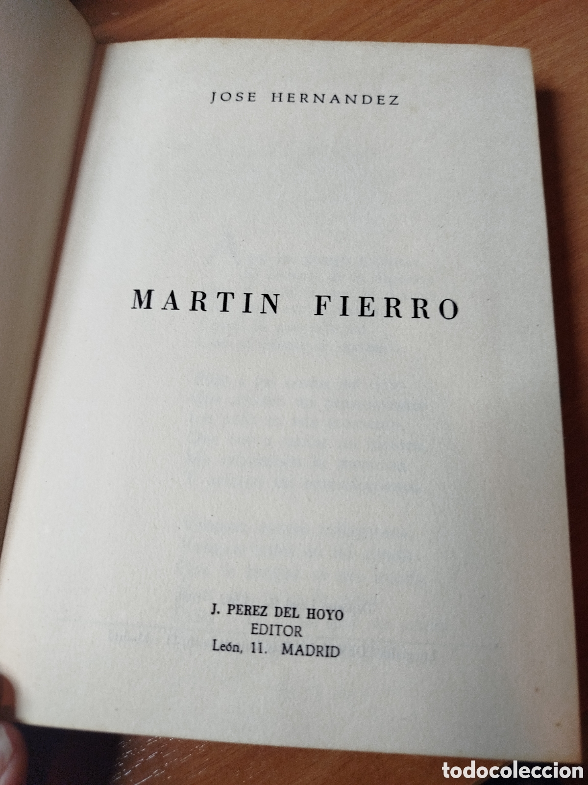 Livros em segunda m&atilde;o: Mart&iacute;n Fierro. Jos&eacute; Hern&aacute;ndez