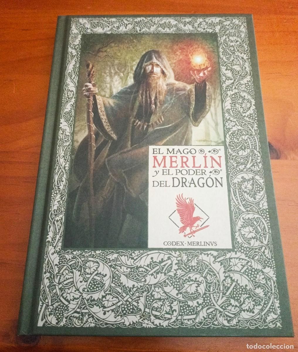 Libros de segunda mano: El mago Merl&iacute;n y el poder del drag&oacute;n. &Aacute;lvaro Marcos. Mapa incluido. Editorial RBA