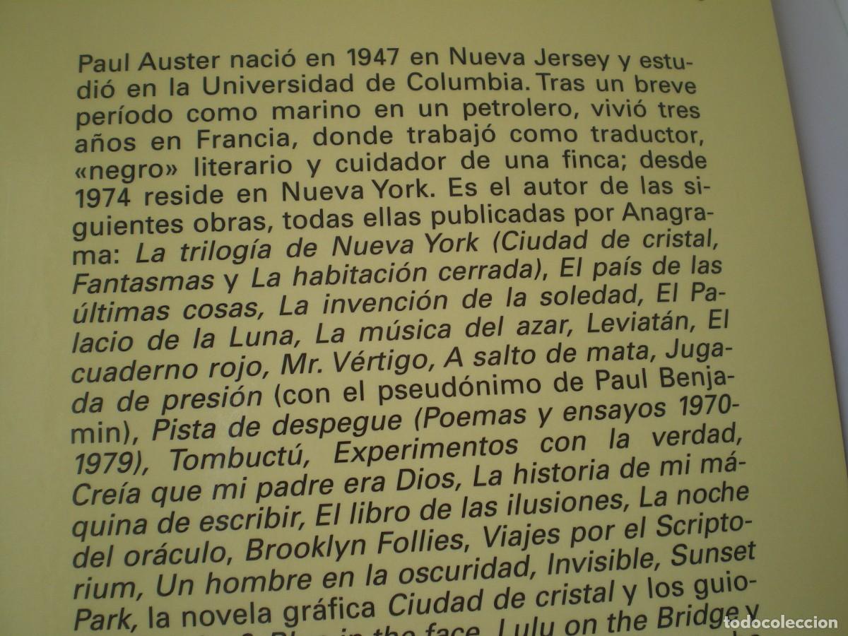 Libros de segunda mano: SUNSET PARK. PAUL AUSTER. ANAGRAMA. - Foto 3