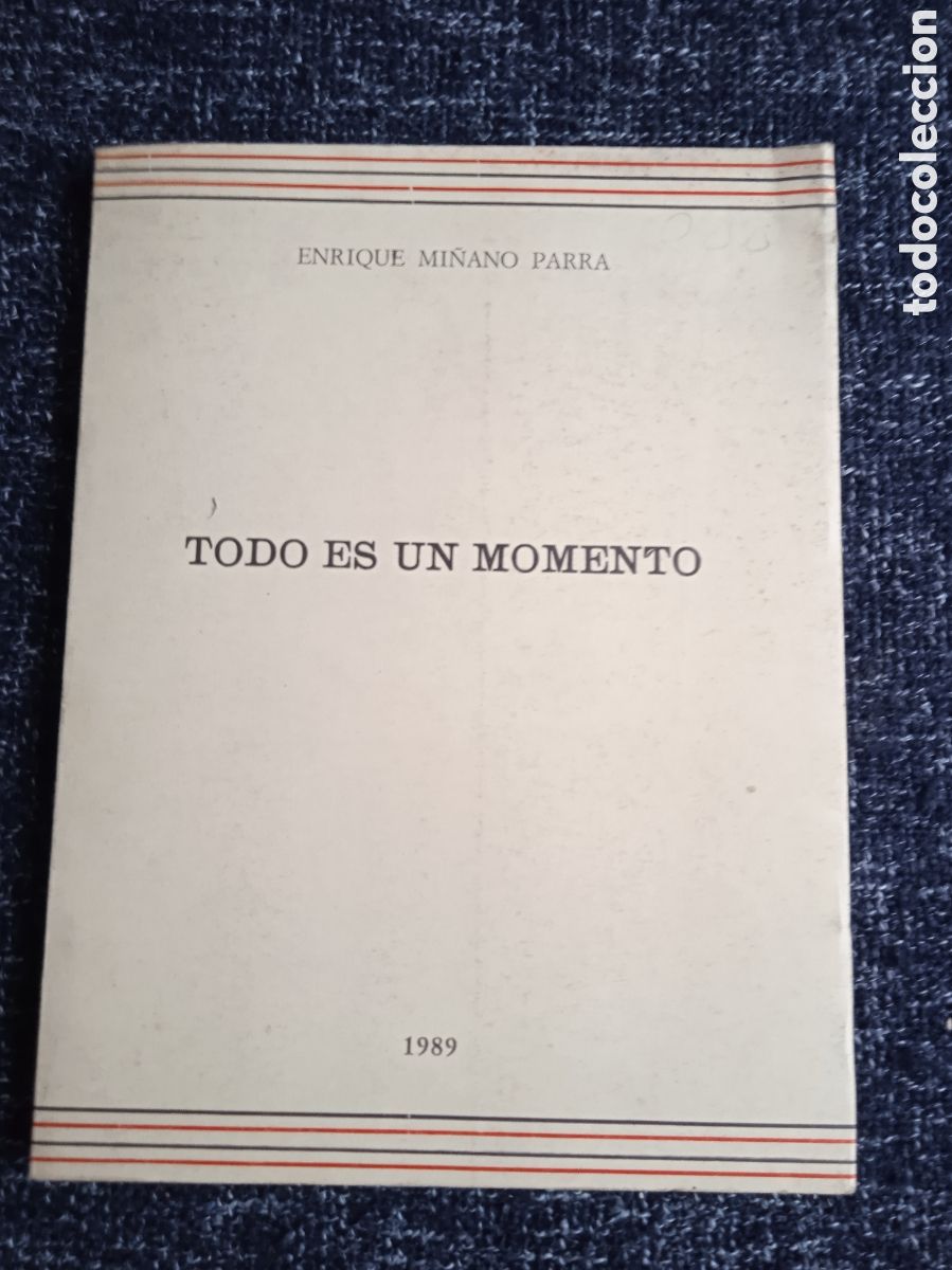 Libri di seconda mano: TODO ES UN MOMENTO / ENRIQUE MI&Ntilde;ANO PARRA