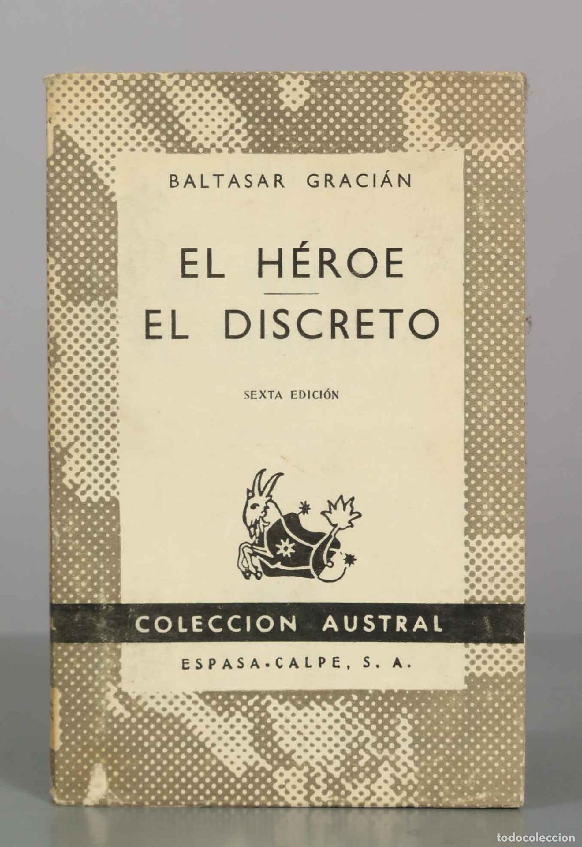 Livros em segunda m&atilde;o: El H&eacute;roe - El Discreto - Baltasar Graci&aacute;n - Espasa-Calpe