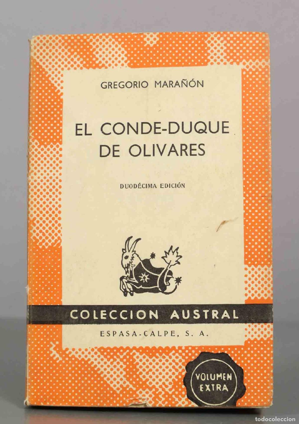 Livros em segunda m&atilde;o: El Conde-Duque de Olivares - Gregorio Mara&ntilde;&oacute;n - Espasa-Calpe
