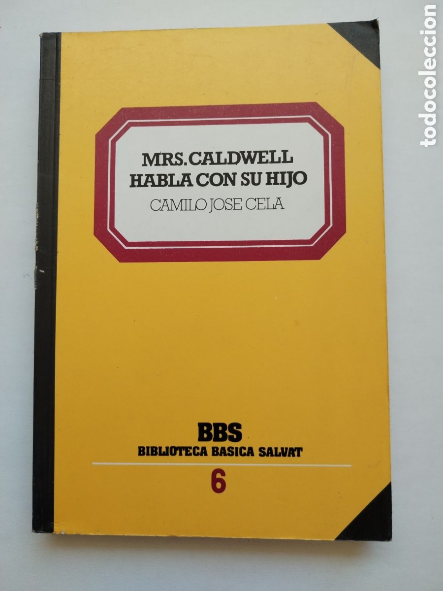 Libros de segunda mano: MRS. CALDWELL HABLA CON SU HIJO/CAMILO JOS&Eacute; CELA