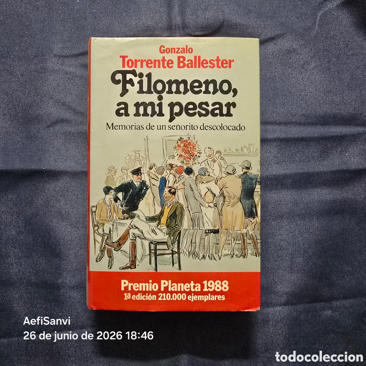 Libros de segunda mano: FILOMENO, A MI PESAR (GONZALO TORRENTE BALLESTER) (PREMIO PLANETA 1988)