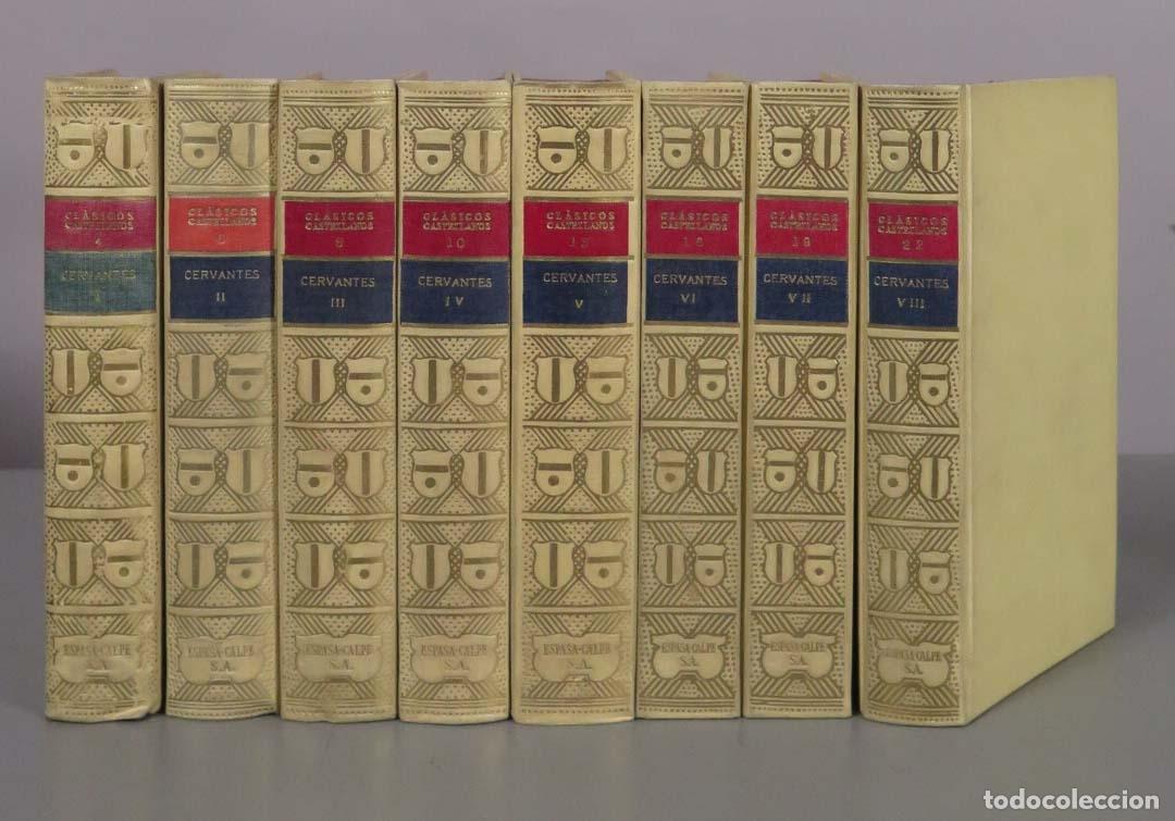 Libros de segunda mano: Don Quijote de la Mancha - Miguel de Cervantes - Francisco Rodr&iacute;guez Mar&iacute;n - Espasa-Calpe 8 TOMOS