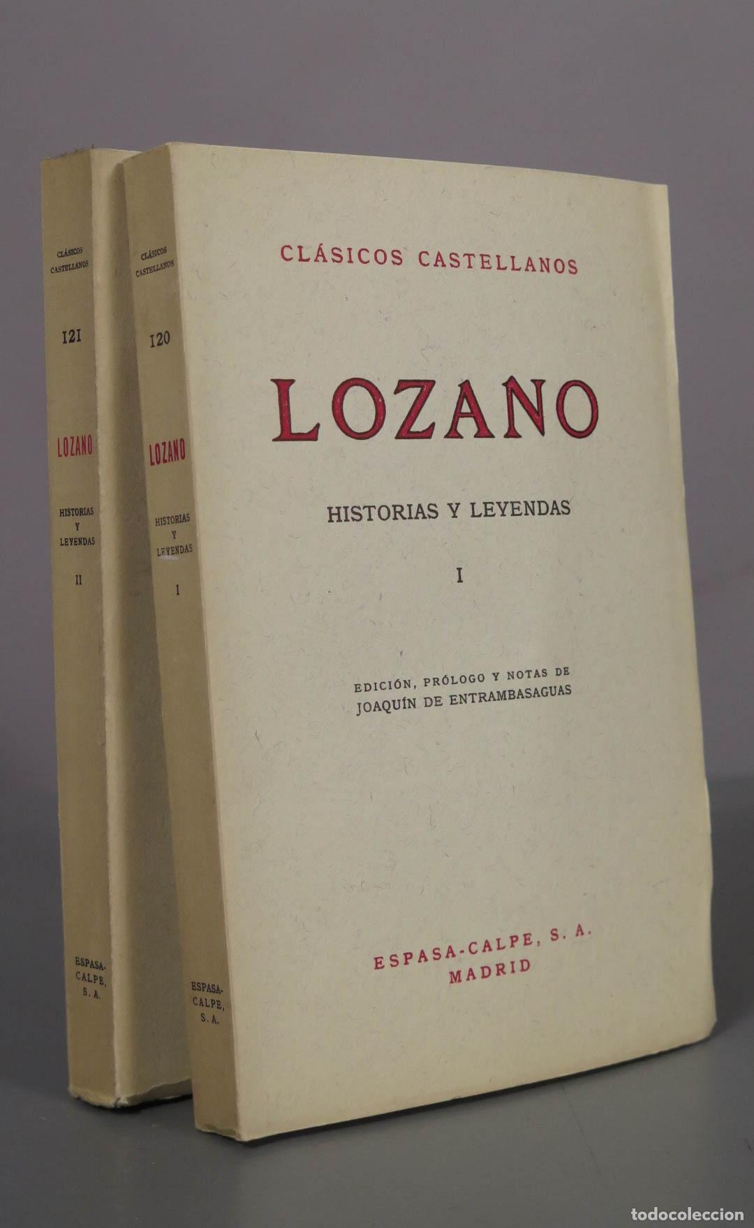 Libros de segunda mano: Historias y Leyendas - Crist&oacute;bal Lozano - Editorial Espasa-Calpe. 2 TOMOS