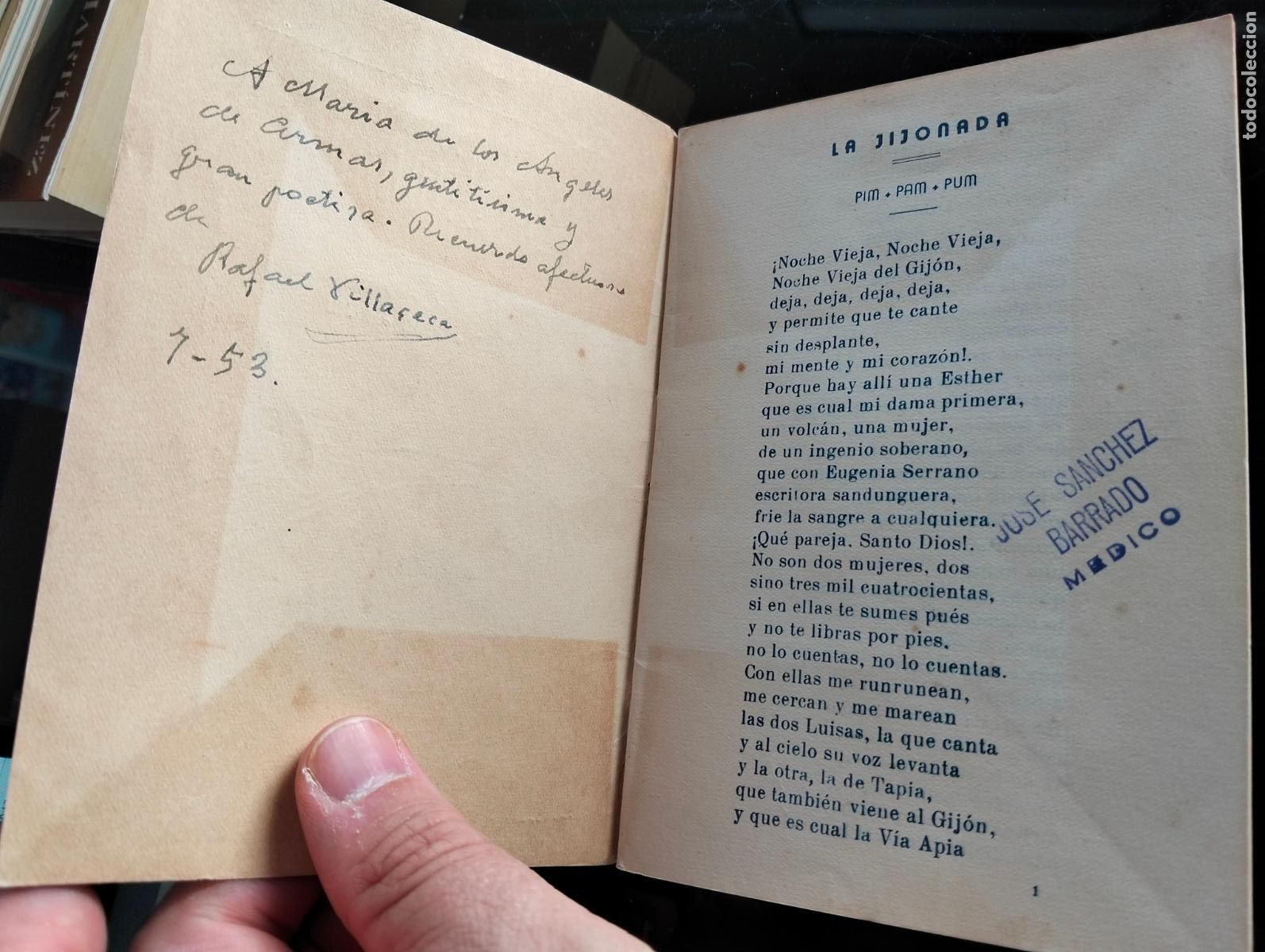 Libros de segunda mano: Raro. Literatura. Madrid, Caf&eacute; Gij&oacute;n Dedicado. La Jijonada, Pim, Pam, Pum, 1952. L55