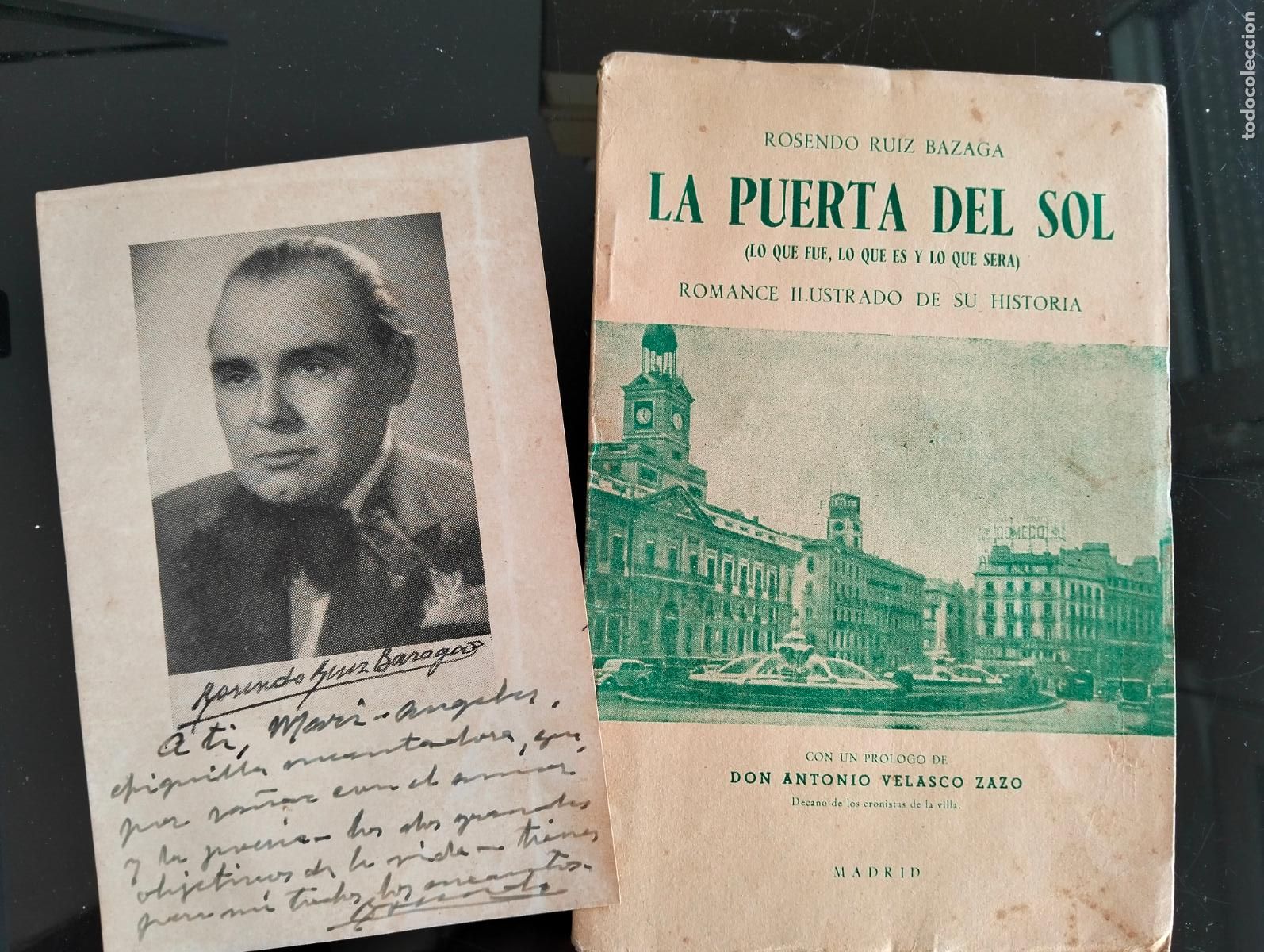 Libros de segunda mano: Raro. Literatura. Dedicado. La Puerta del Sol, Rosendo Ruiz, Madrid, a&ntilde;os 50.VISITA MI CATALOGO. L55