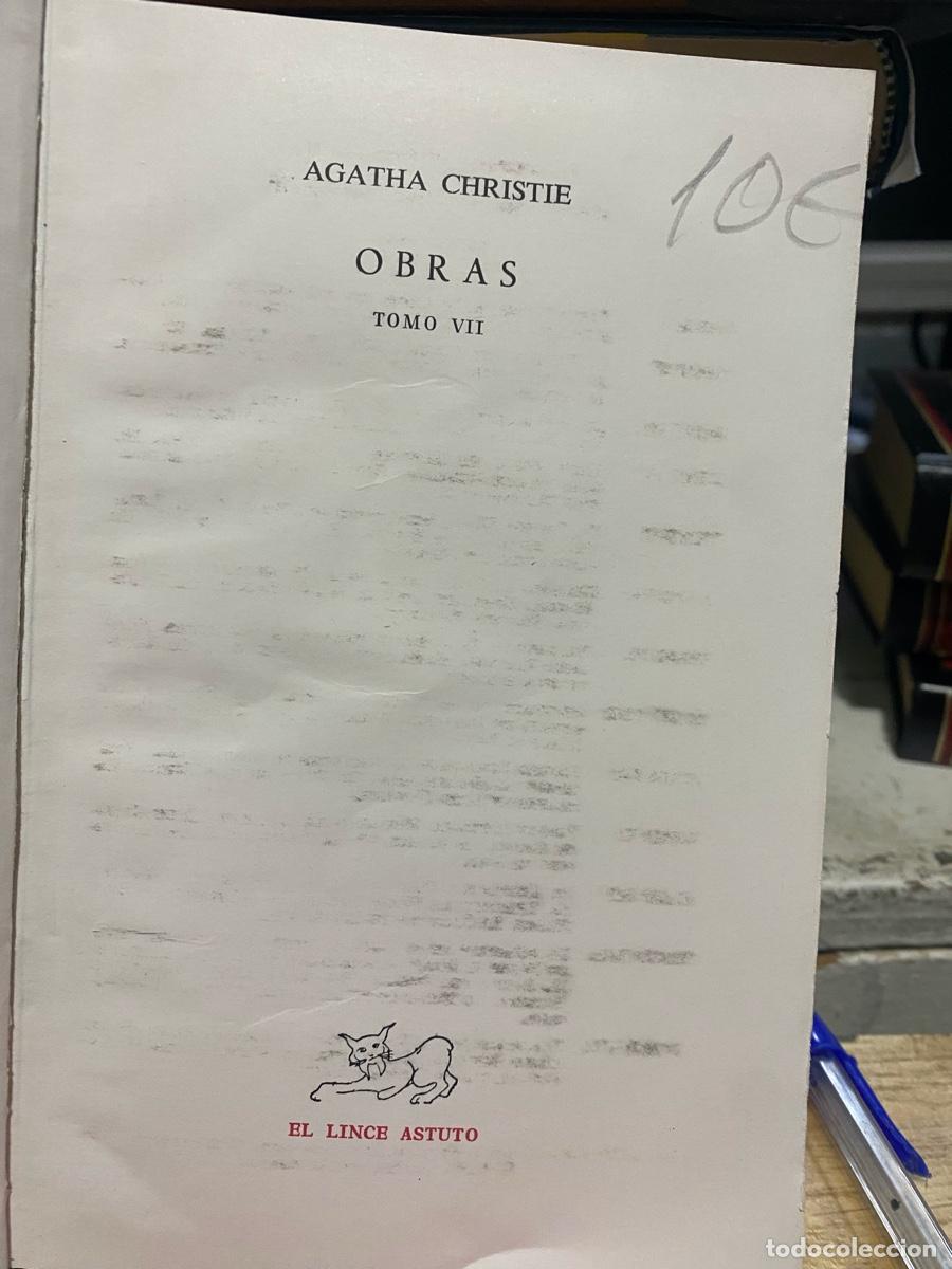 Libros de segunda mano: AGATHA CHRISTIE, OBRAS TOMO VII, EDT. EL LINCE ASTUTO