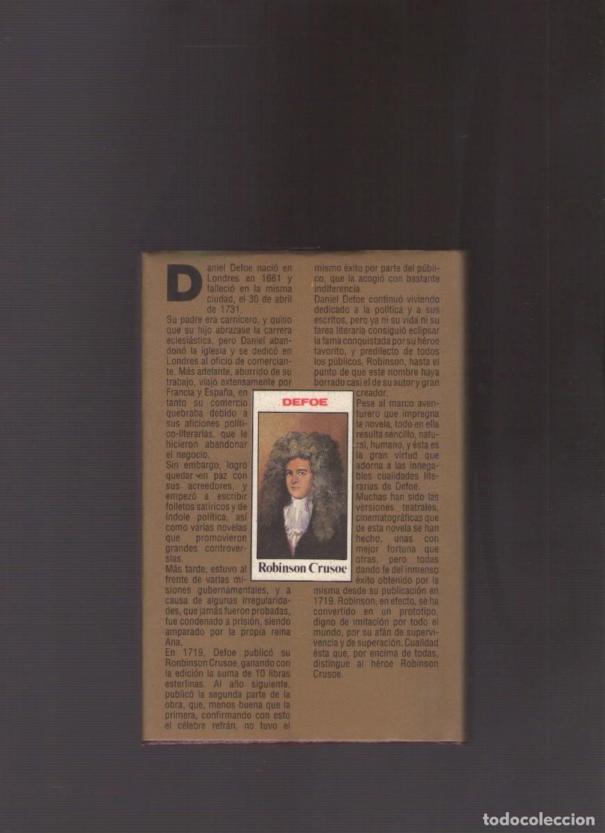 Libros de segunda mano: Bd. Robinson Crusoe (D. Defoe) - Foto 2