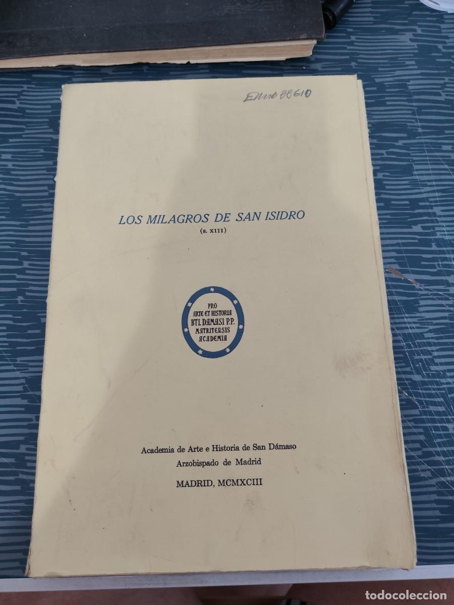 Libros de segunda mano: LOS MILAGROS DE SAN ISIDRO,(S.XIII), MADRID,1993, INTONSO,VER FOTOS.