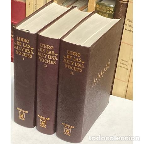 Libros de segunda mano: A&Ntilde;O 1971 - LIBRO DE LAS MIL Y UNA NOCHES 3 TOMOS - AGUILAR COLECCI&Oacute;N OBRAS ETERNAS