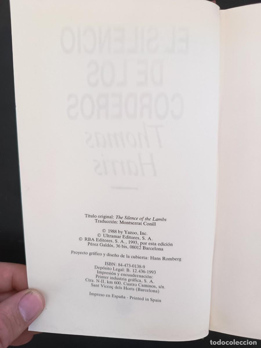 Libros de segunda mano: El silencio de los corderos Thomas Harris - Foto 3