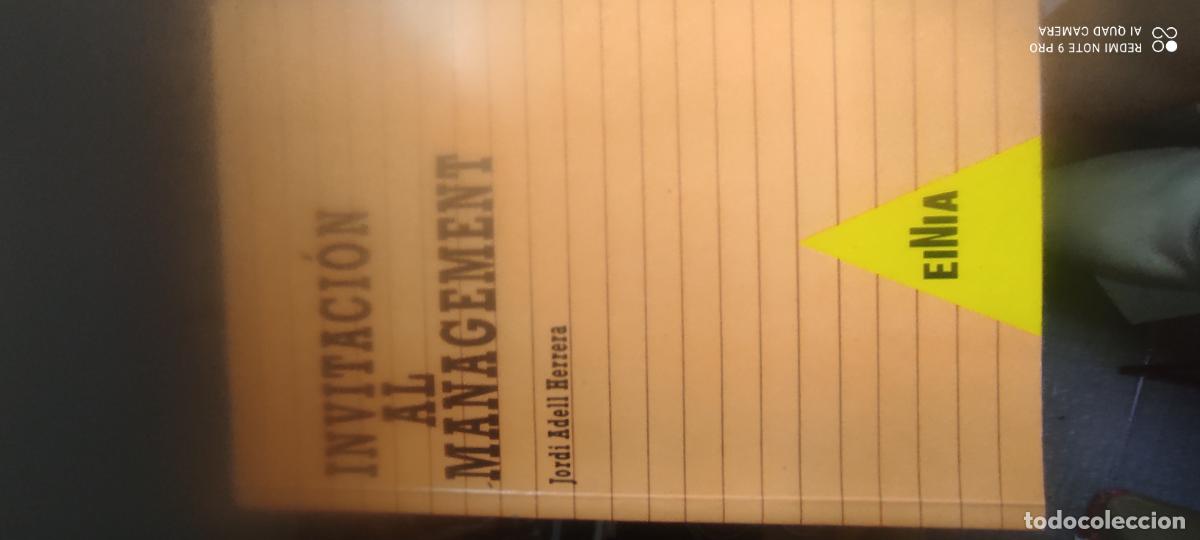 Libros de segunda mano: INVITACI&Oacute;N AL MANAGEMENT - JORDI ADELL HERRERA -