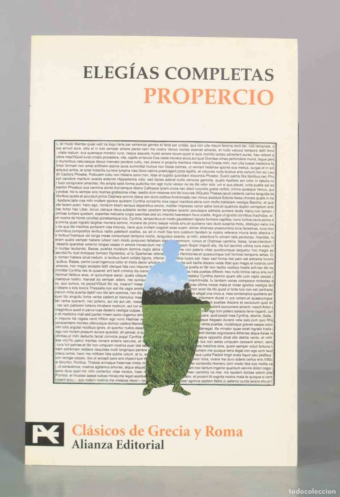 Second hand books: Eleg&iacute;as completas - Propercio - Alianza Editorial