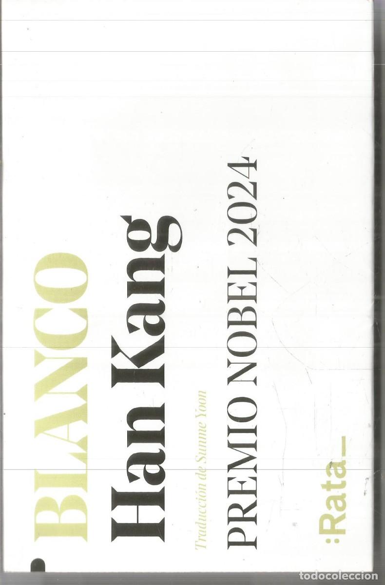Libros de segunda mano: HAN KANG. BLANCO. RATA EDICIONES
