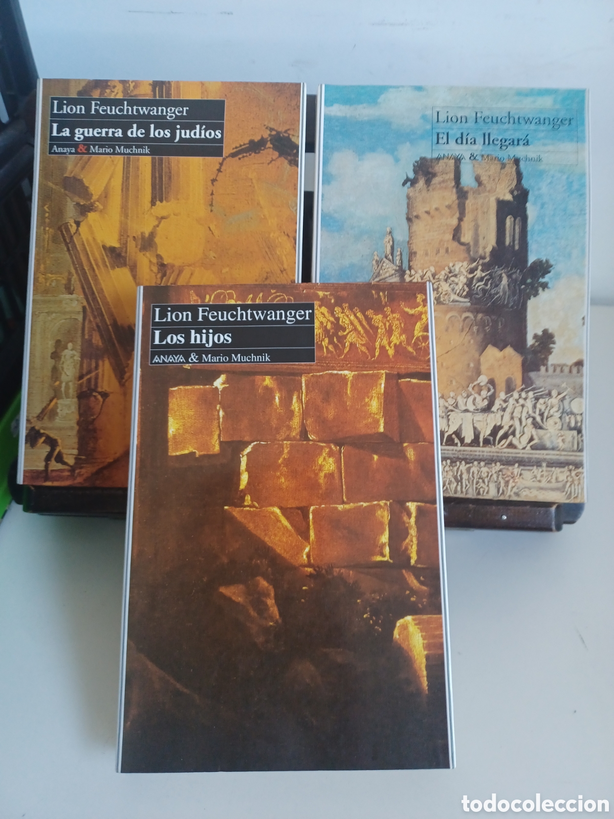 Gebrauchte B&uuml;cher: Trilog&iacute;a Lion Feuchtwanger/La guerra de los jud&iacute;os + El d&iacute;a llegar&aacute; + Los hijos/ Anaya, 1994-95