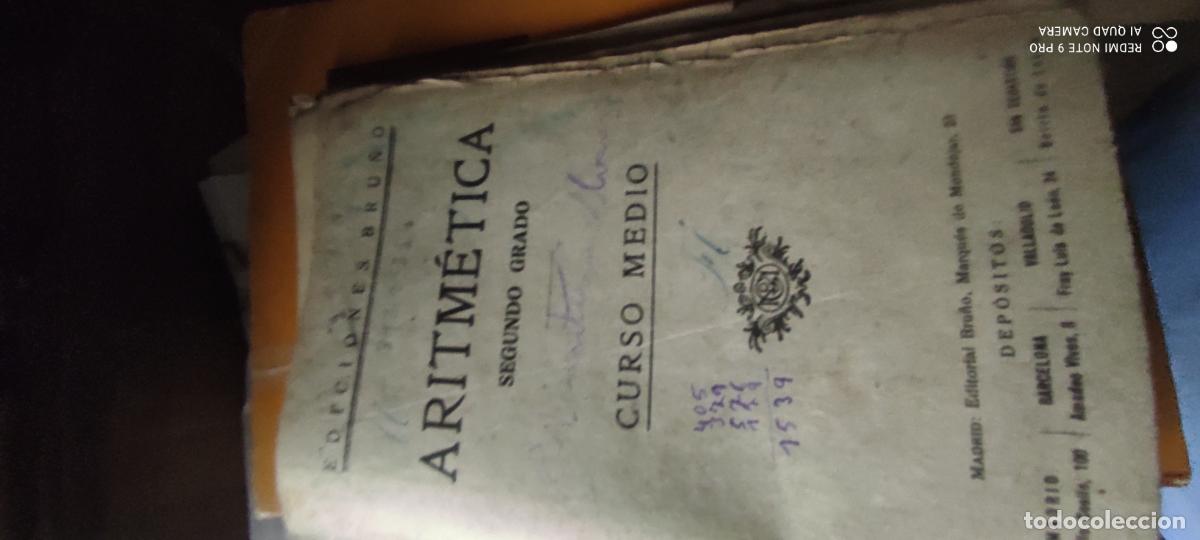 Libros de segunda mano: ARITMETICA. CURSO MEDIO. SEGUNDO GRADO. EDICIONES BRU&Ntilde;O.