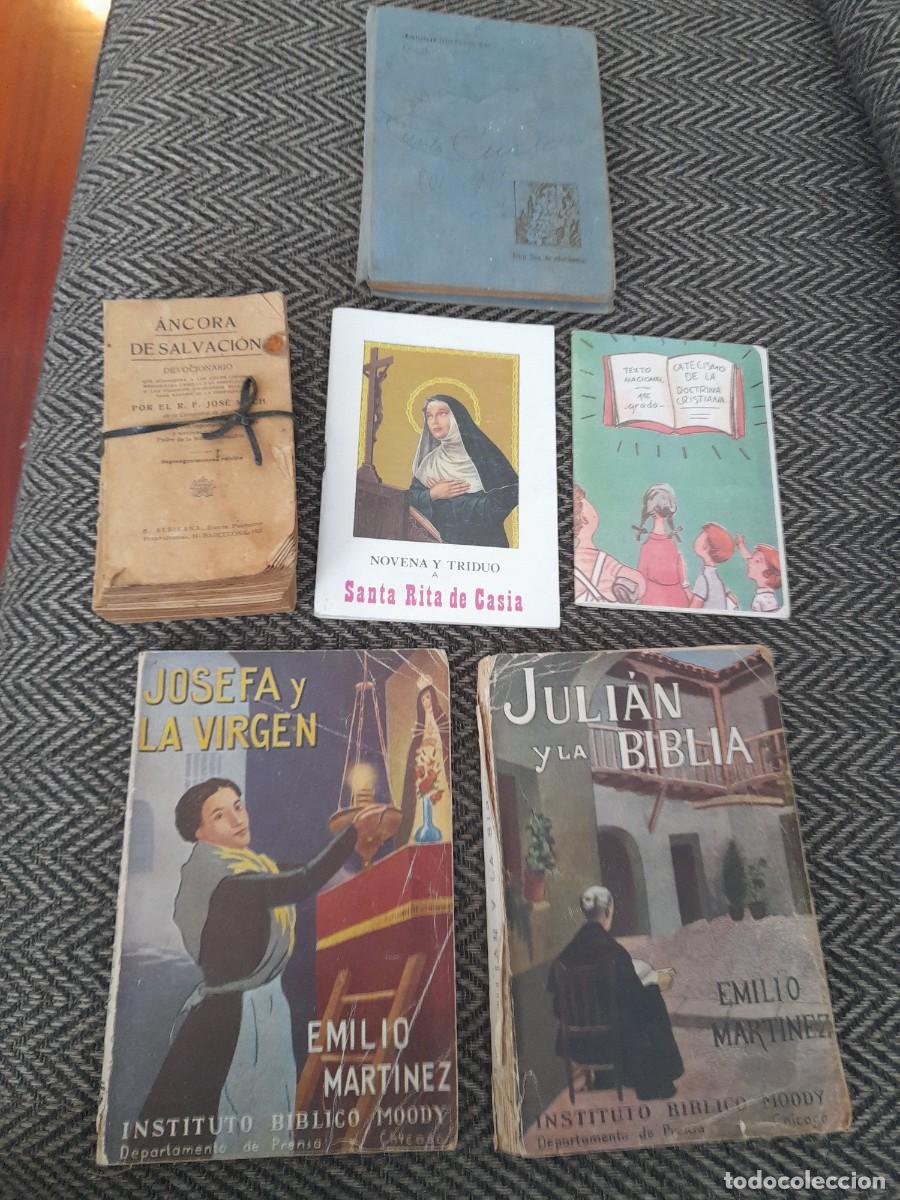 Libros de segunda mano: Lote libros religiosos. Josefa y la virgen. Juli&aacute;n y la biblia