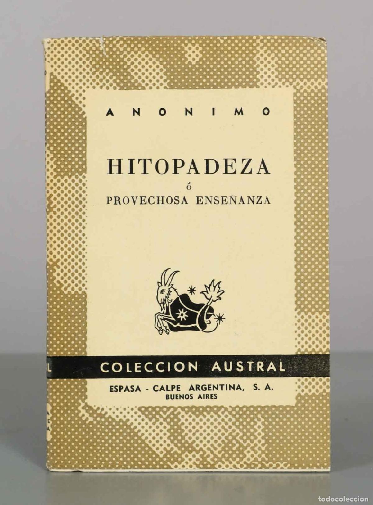Gebrauchte B&uuml;cher: ANONIMO HITOPADEZA PROVECHOSA ENSE&Ntilde;ANZA