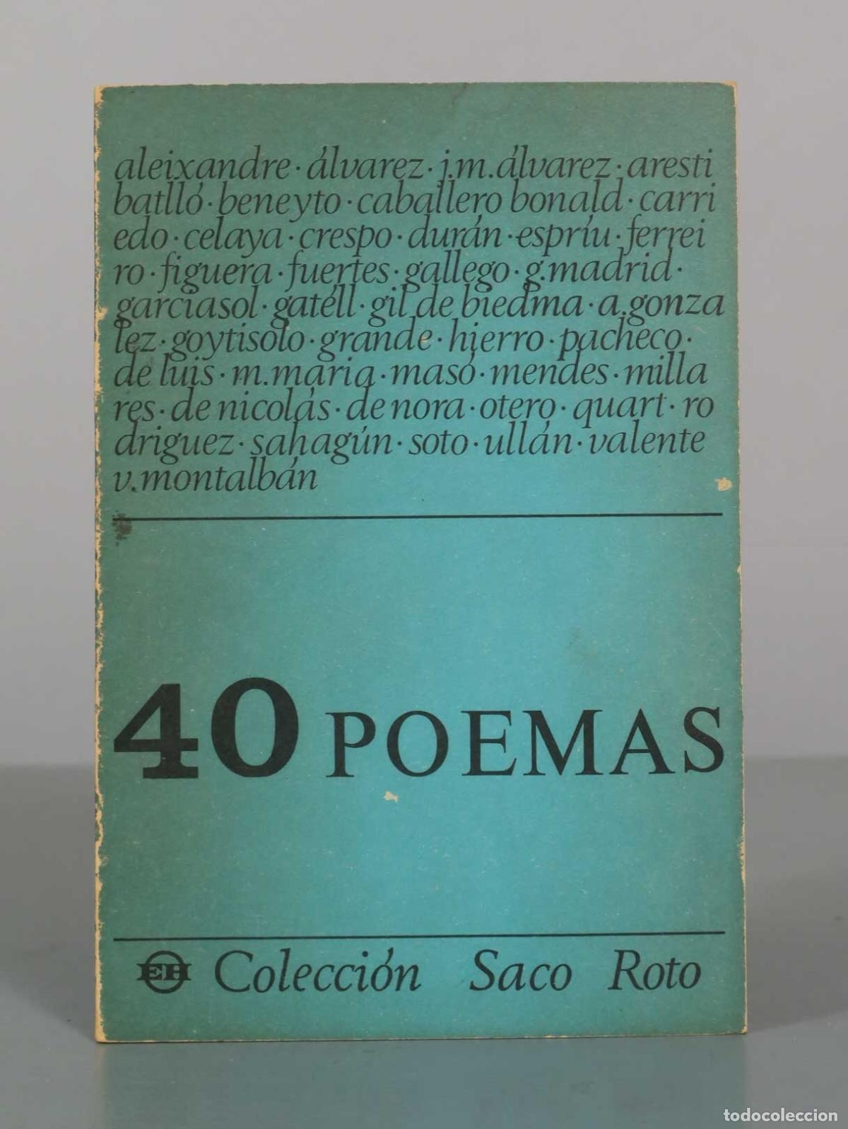 Gebrauchte B&uuml;cher: 40 Poemas (Antolog&iacute;a) - VV.AA. - Editorial Helios