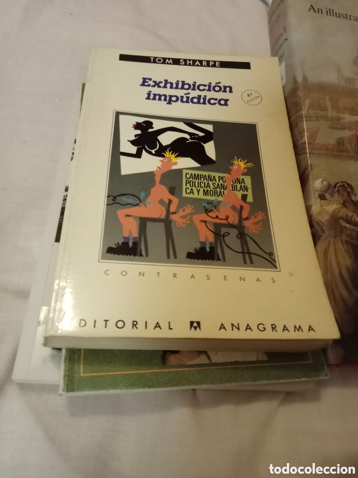 Libros de segunda mano: Tom Sharpe. Exhibici&oacute;n imp&uacute;dica. Anagrama 1987