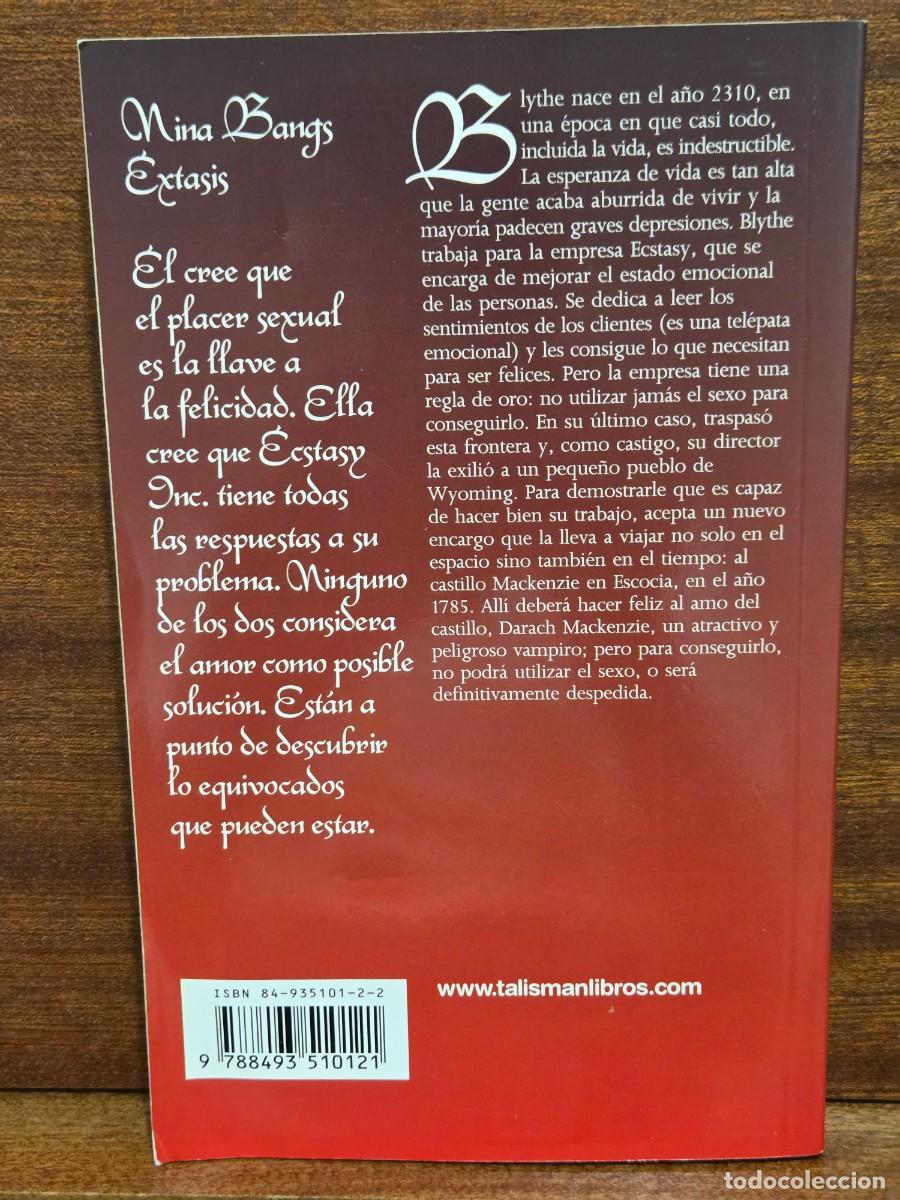 Libros de segunda mano: NINA BANGS...&rdquo;&rdquo;&Egrave;XTASIS&rdquo;&rdquo;...EDICIONES TALISM&Aacute;N...2006.. - Foto 2