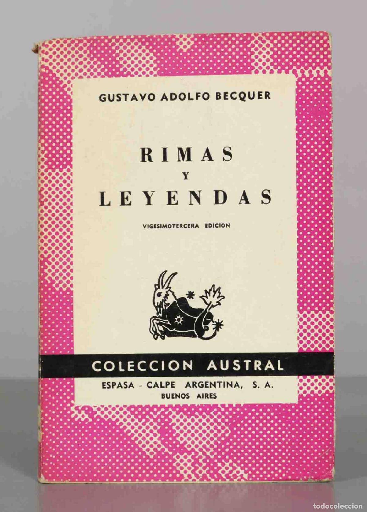 Second hand books: Rimas y leyendas - Gustavo Adolfo B&eacute;cquer - Editorial Espasa-Calpe