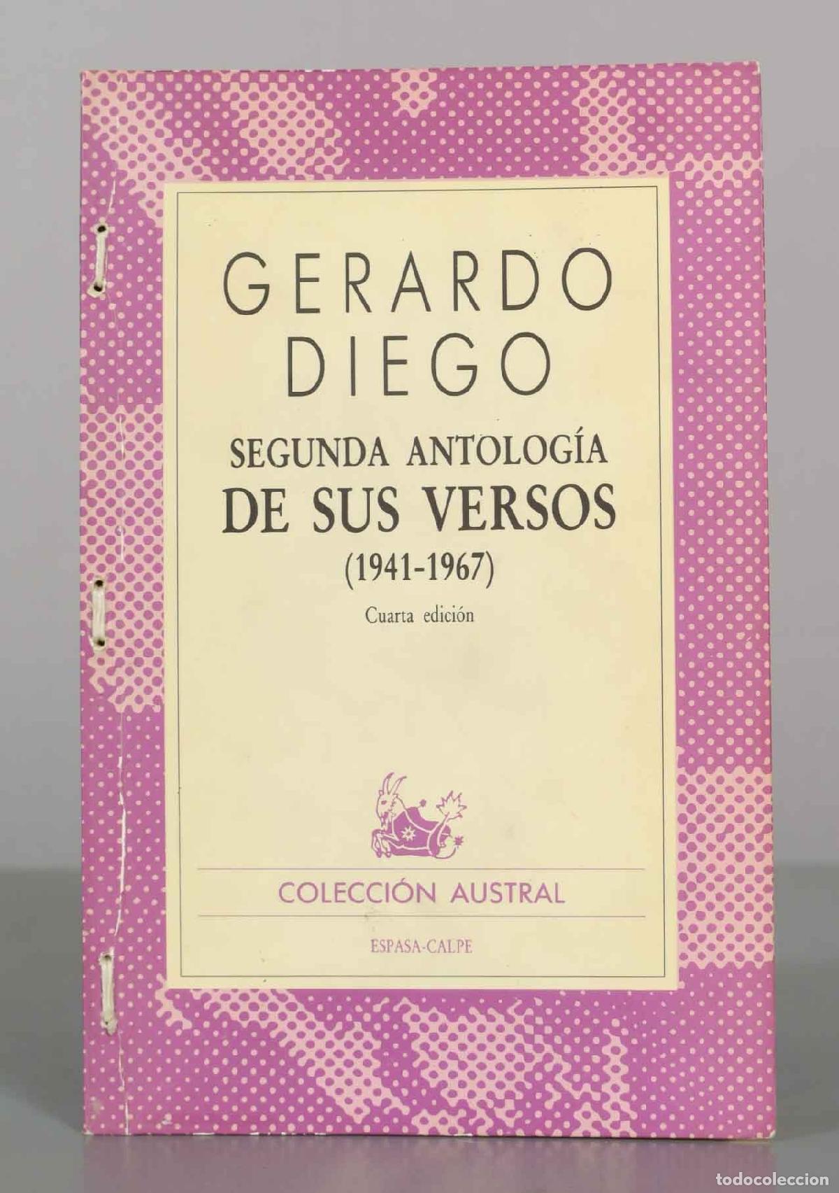 Libros de segunda mano: Segunda antolog&iacute;a de sus versos - Gerardo Diego - Espasa-Calpe