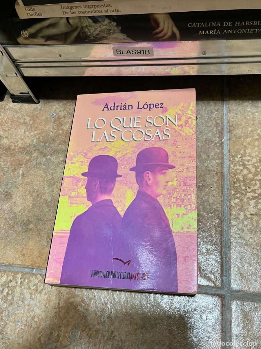 Libros de segunda mano: BLAS91B &ndash; Lo que son las cosas &ndash; Adri&aacute;n L&oacute;pez &ndash; Instituto Alicantino de Cultura Juan Gil-Albert