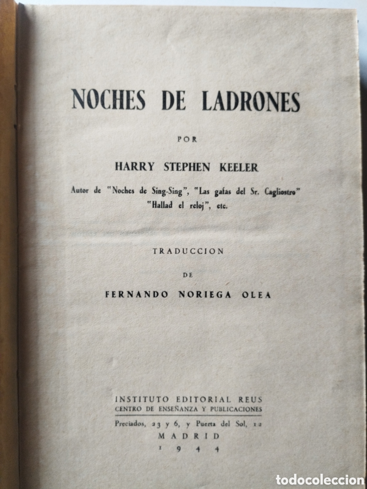 Libros de segunda mano: Noches de Ladrones. Harry Stephen Keeler - Foto 2