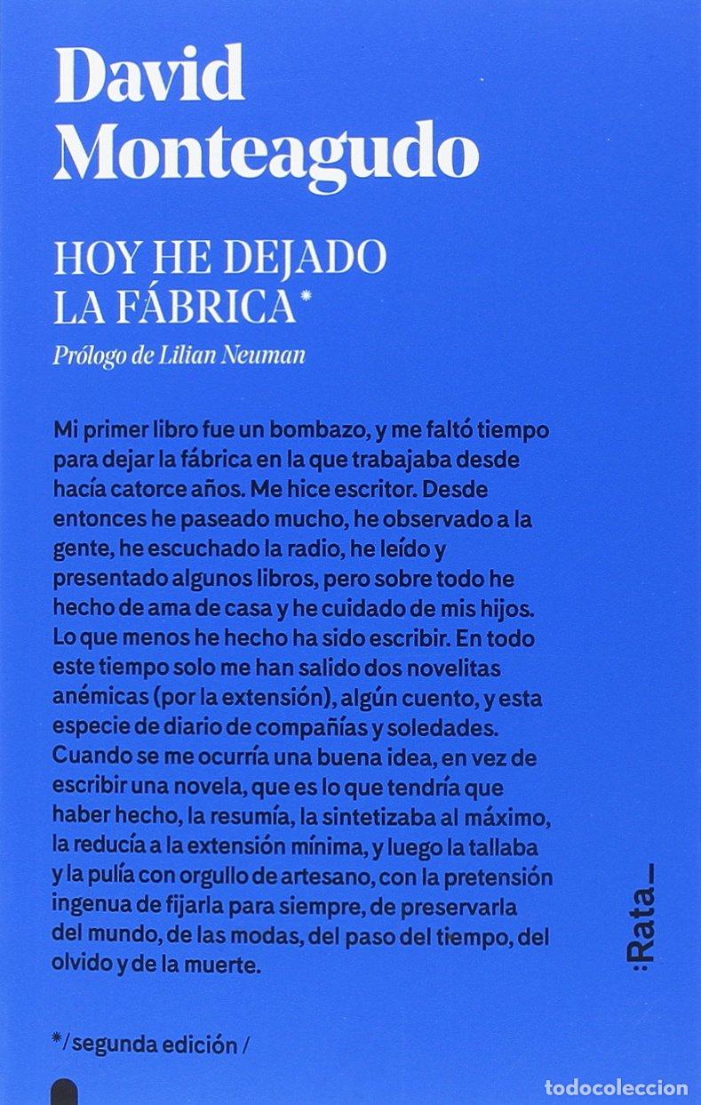 Livres d'occasion: Hoy he dejado la f&aacute;brica: 20 (rata/5)