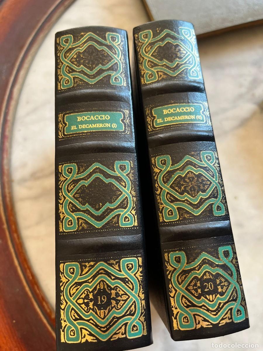 Libros de segunda mano: El Decamer&oacute;n - Boccaccio - 2 tomos - Edici&oacute;n lujo Club Internacional del Libro 1983