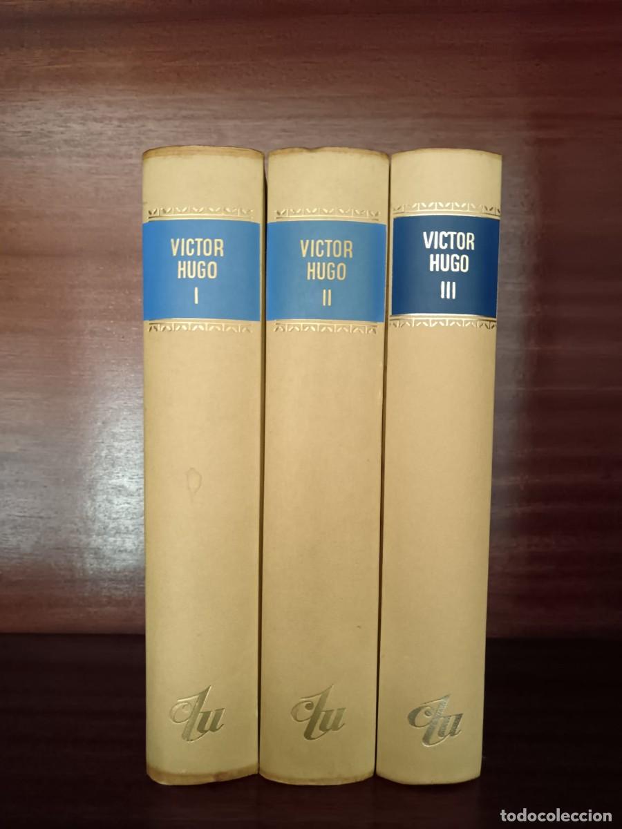 Libros de segunda mano: Victor Hugo - Los Miserables (2 tomos) + El 93 - Colecci&oacute;n completa 3 vol&uacute;menes