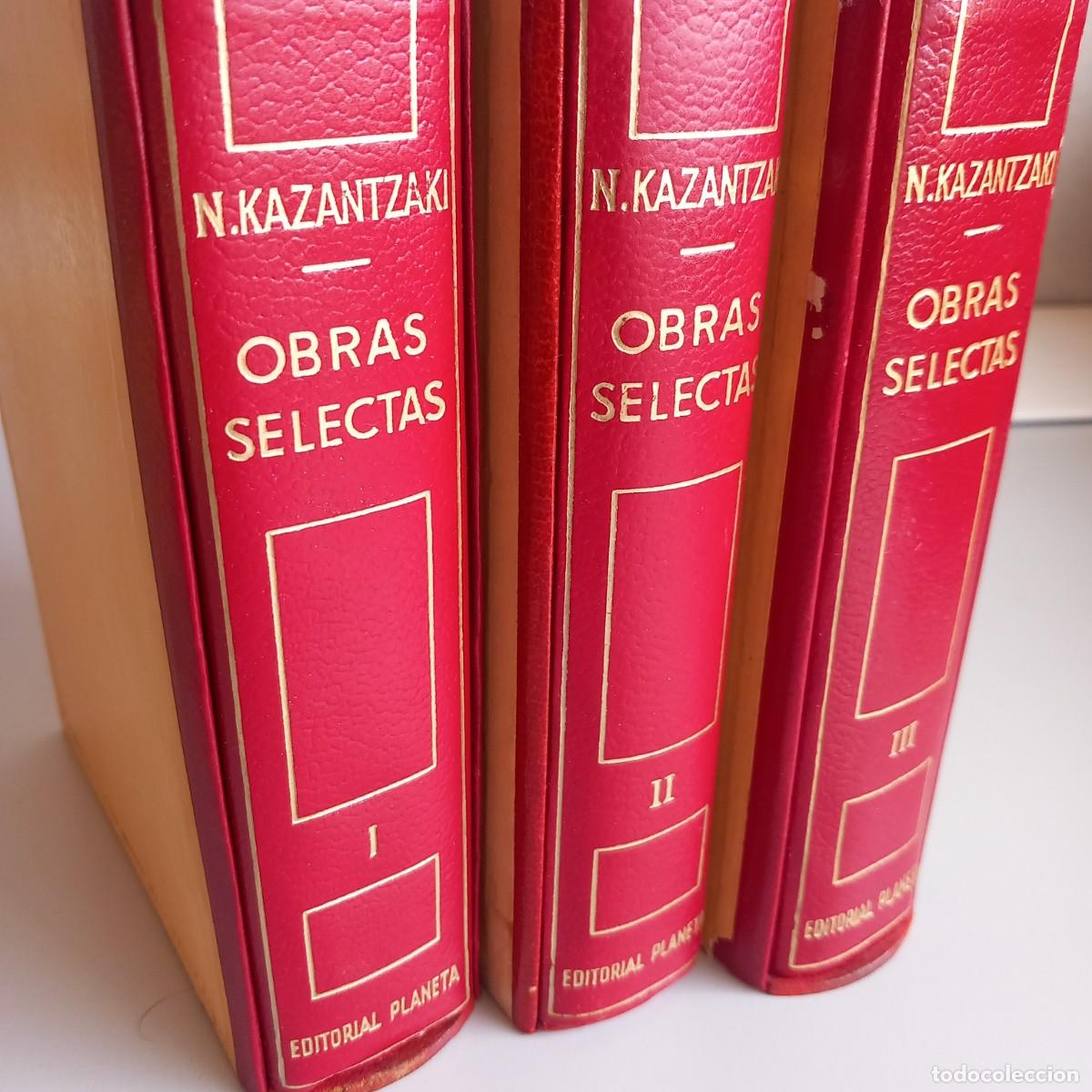Libros de segunda mano: N. KAZANTZAKI. OBRAS SELECTAS. Planeta, 1972. TOMOS I, II y III