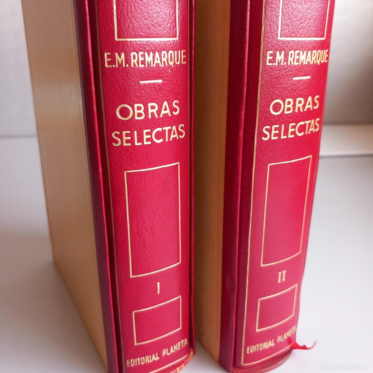 Libros de segunda mano: ERICH MAR&Iacute;A REMAQUE. OBRAS SELECTAS. Planeta, 1974. TOMOS I y II