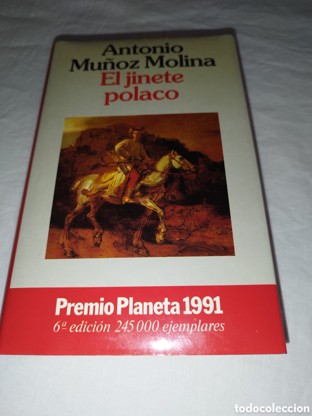 Libros de segunda mano: MU&Ntilde;OZ MOLINA: EL JINETE POLACO. ED. PLANETA, 1991. 6&ordf; EDICION.