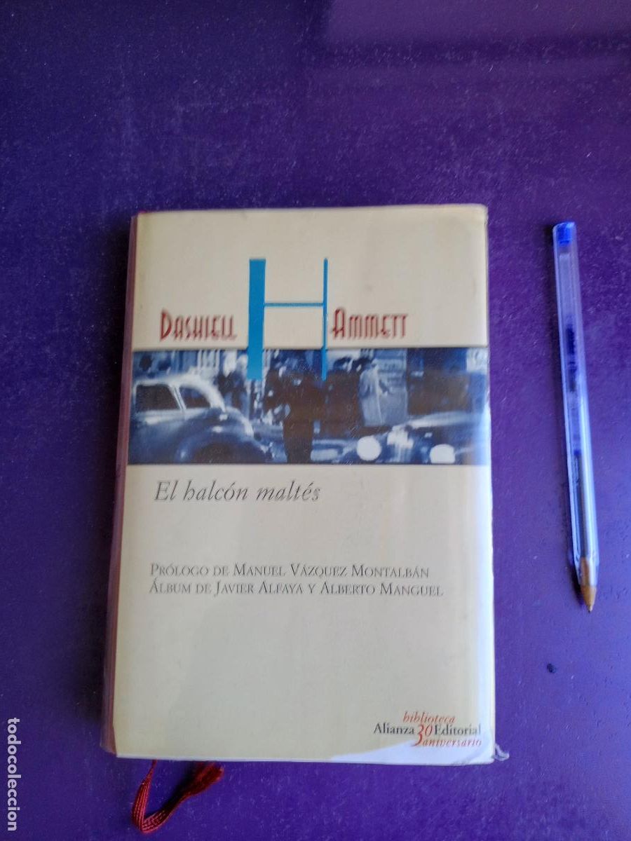 Libros de segunda mano: EL HALCON MALTES - DASHIELL HAMMETT - ALIANZA 1997 - PROLOGO VAZQUEZ MONTALBAN